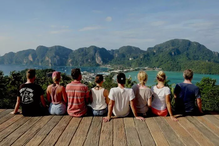 Zusammen den Urlaub genießen